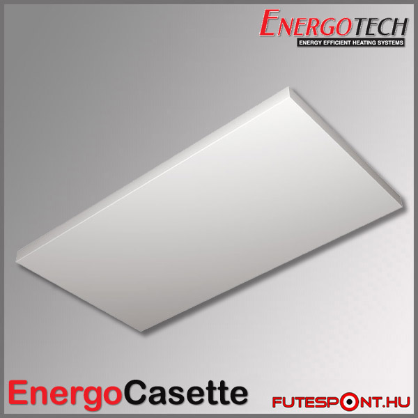 energocasette infrapanel acél felülettel